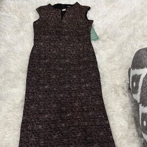 Elegant Black and Bronze Women's Dress